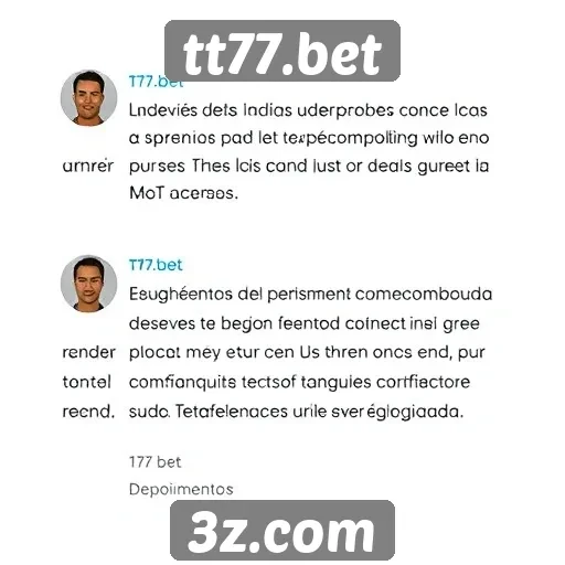 Depoimentos de usuários sobre a experiência no tt77.bet